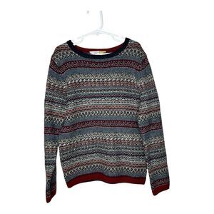 John Lewis Sweater Boys 9 Years Old Fair Isle Festive Cotton Wool Blend Classic